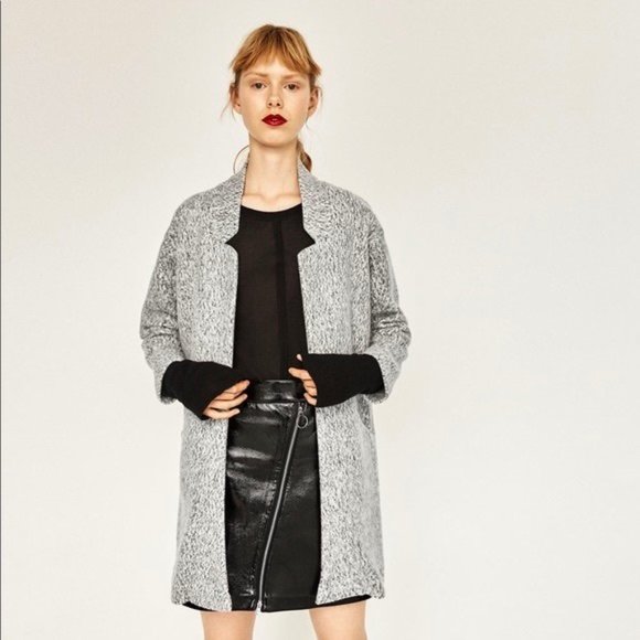 Zara Jackets & Blazers - Zara Oversized Midi Sweater Coat